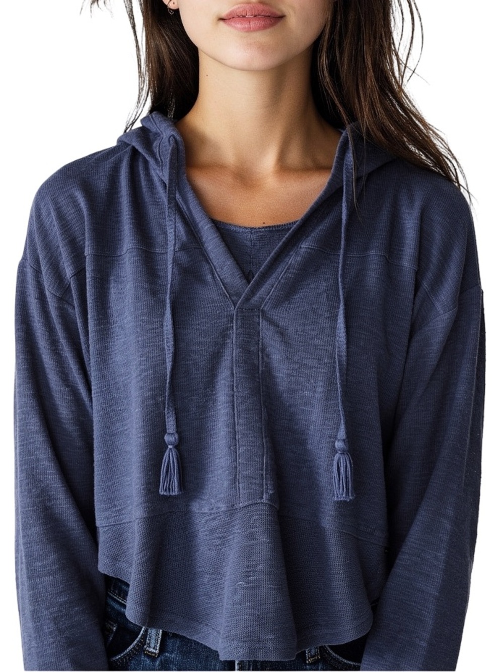 Roxy Blue Hoodie Sweater Size M